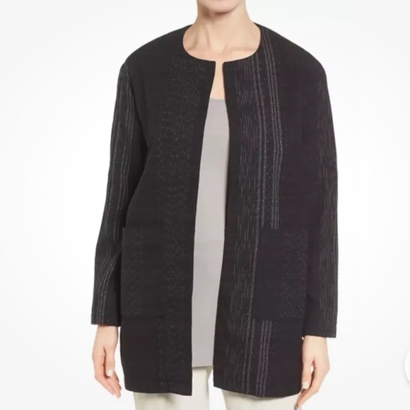 Eileen Fisher Koshi Crossing Organic Cotton Jacket Size Medium The Fisher Projec - Picture 6 of 14